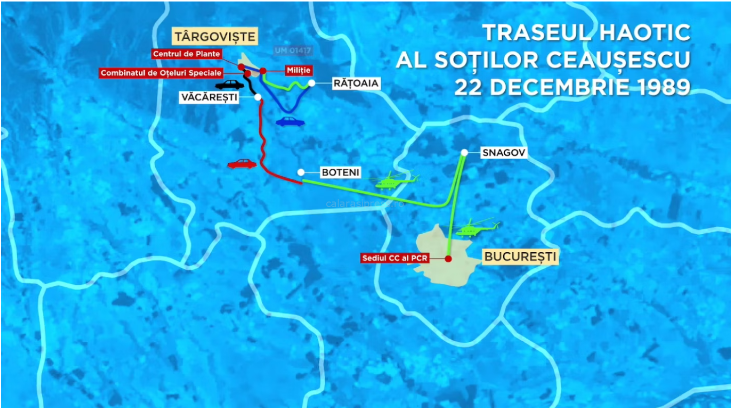 Traseul soților Ceaușescu  -  Copyright EURONEWS
