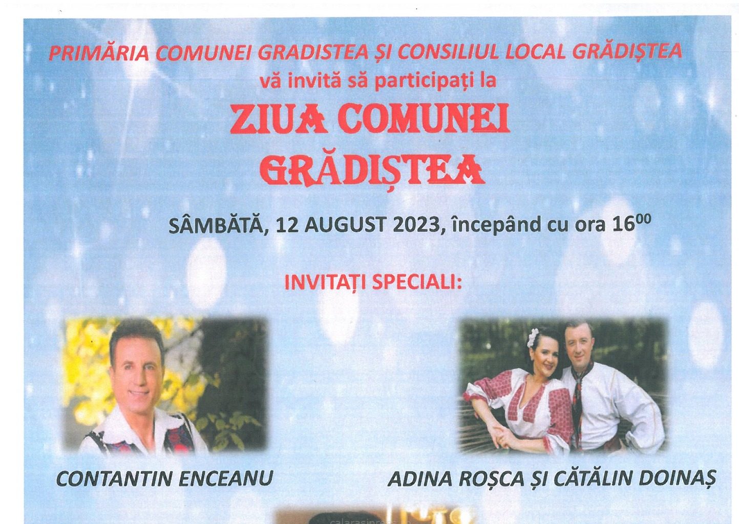 ziua comunei gradistea