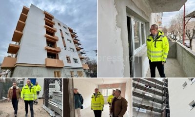 Blocul de locuințe sociale de pe strada Dumbravei, finalizat în vara acestui an – Primarul Marius Dulce a verificat stadiul lucrărilor