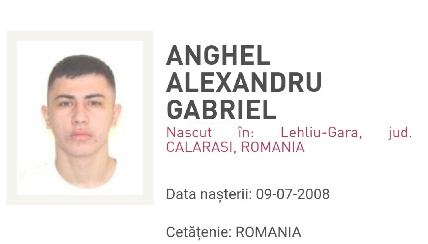 Un tânăr din Lehliu-Gară este căutat de familie și poliție. A dispărut fără urmă