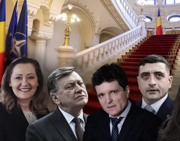 Elena Lasconi, Crin Antonescu, Nicușor Dan, George Simion și Anamaria Gavrilă. Colaj: Ion Mateș / Hotnews. Foto: Inquam Photos