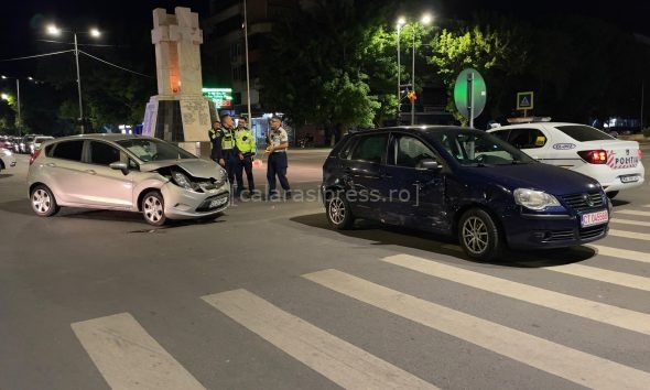 Accident rutier în miez de noapte în zona Orizont din Călărași: o persoană a ajuns la spital