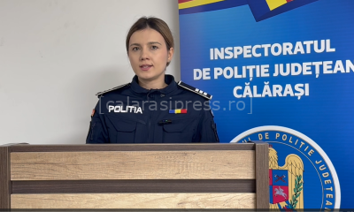 Poliția, în stradă de Crăciun: măsuri speciale dispuse de IPJ Călărași pentru minivacanța de iarnă