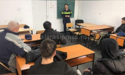 Acțiune a poliției și jandarmeriei pentru siguranța elevilor din Oltenița și Călărași