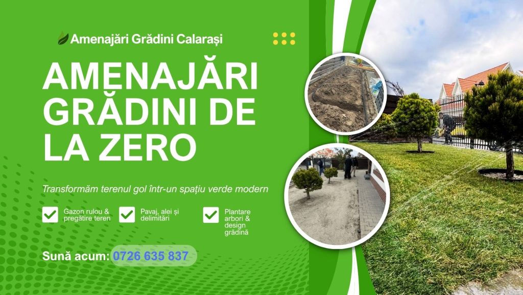 Cum transformi un teren banal într-o grădină modernă. Soluții complete de amenajare în Călărași