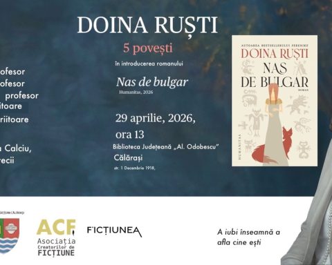 Doina Ruști revine la Călărași cu un eveniment literar interactiv: „5 povești despre identitatea feminină”