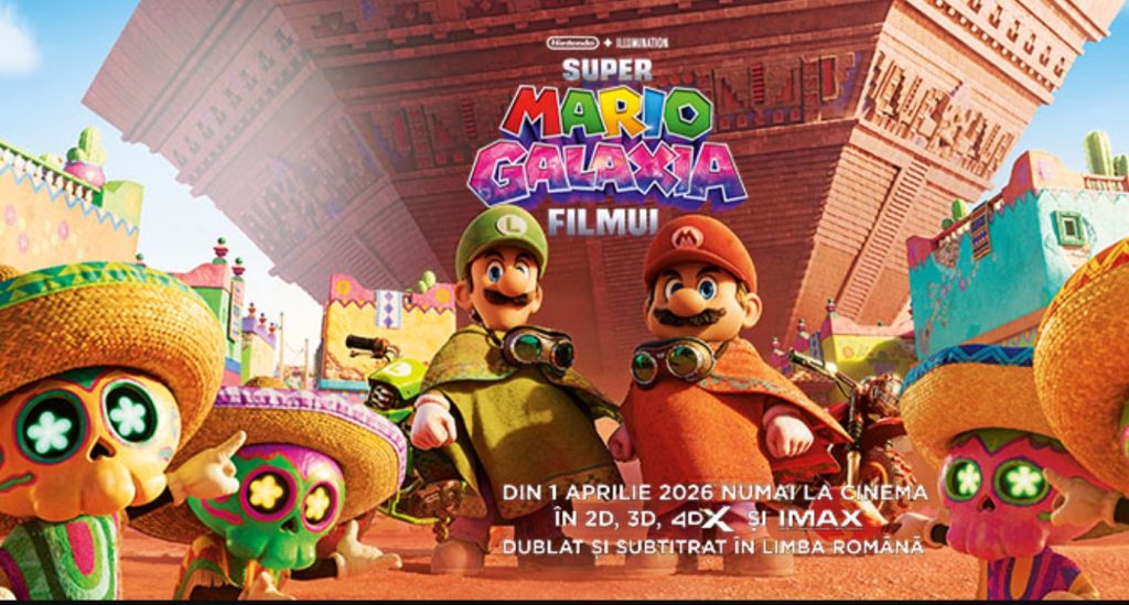 „Super Mario Galaxy” ajunge pe marele ecran la Călărași. Proiecții speciale pentru copii și familii