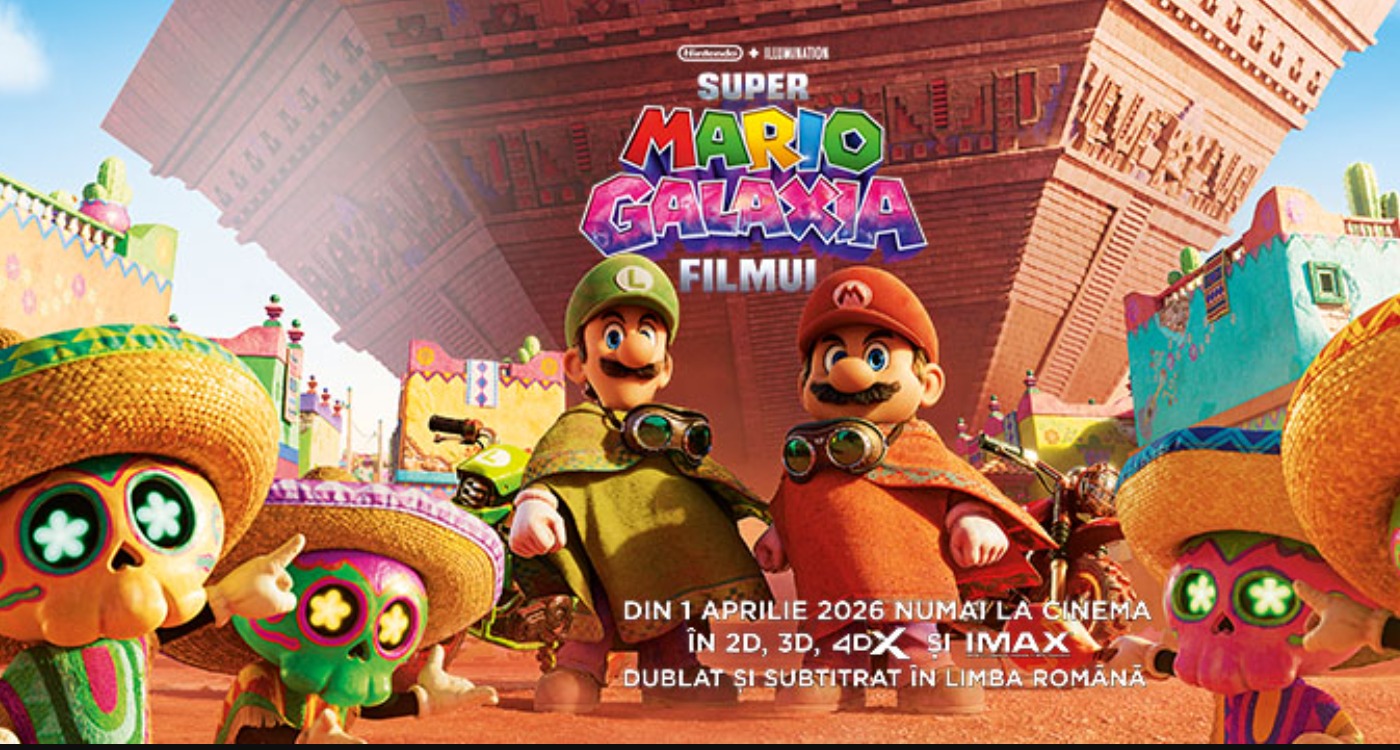 „Super Mario Galaxy” ajunge pe marele ecran la Călărași. Proiecții speciale pentru copii și familii