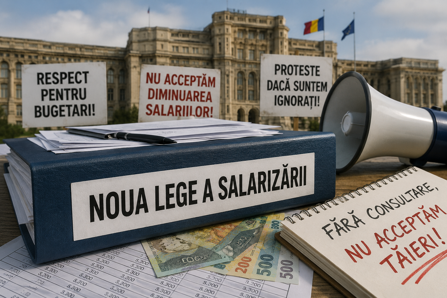 Guvernul pregătește noua Lege a salarizării. Sindicatele avertizează: „Vin proteste!”