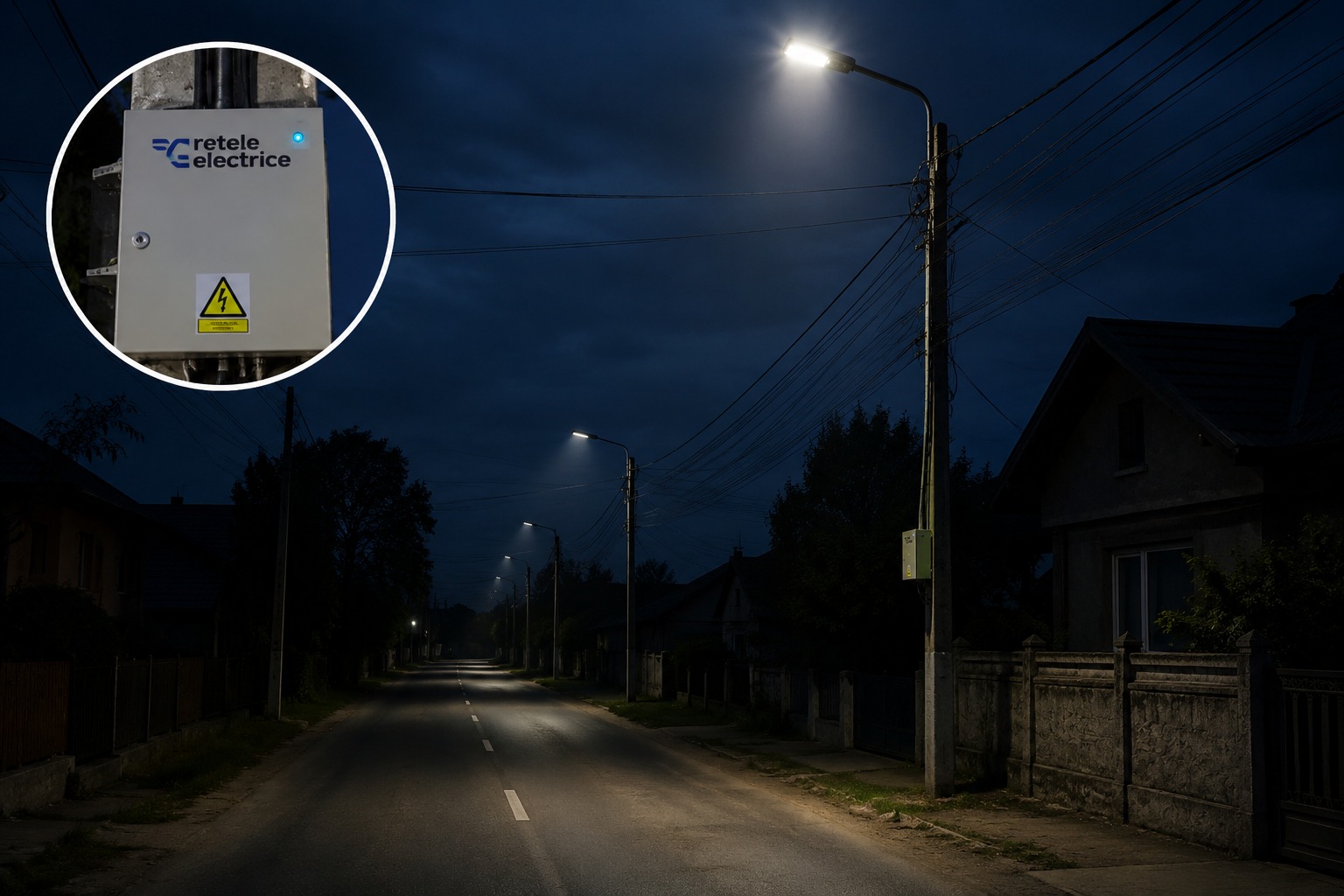 Comuna Ciocănești, în beznă după montarea unui sistem inteligent. Primăria anunță probleme la iluminatul public