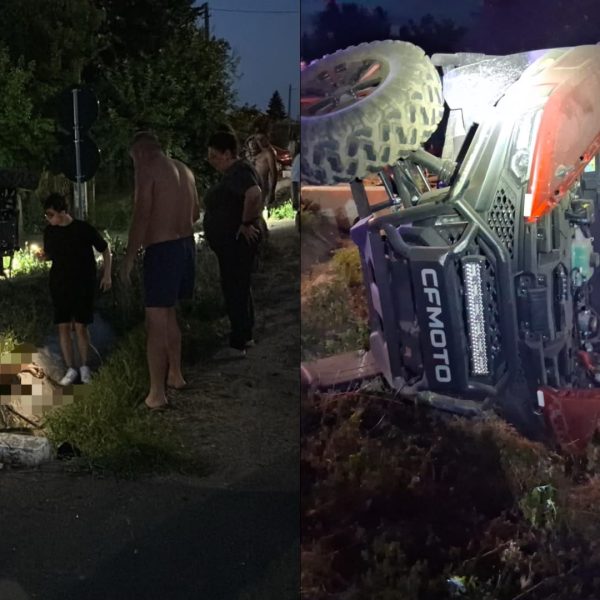 Tragedie pe DJ 402, în Luica. Un bărbat a murit după ce s-a răsturnat cu un buggy