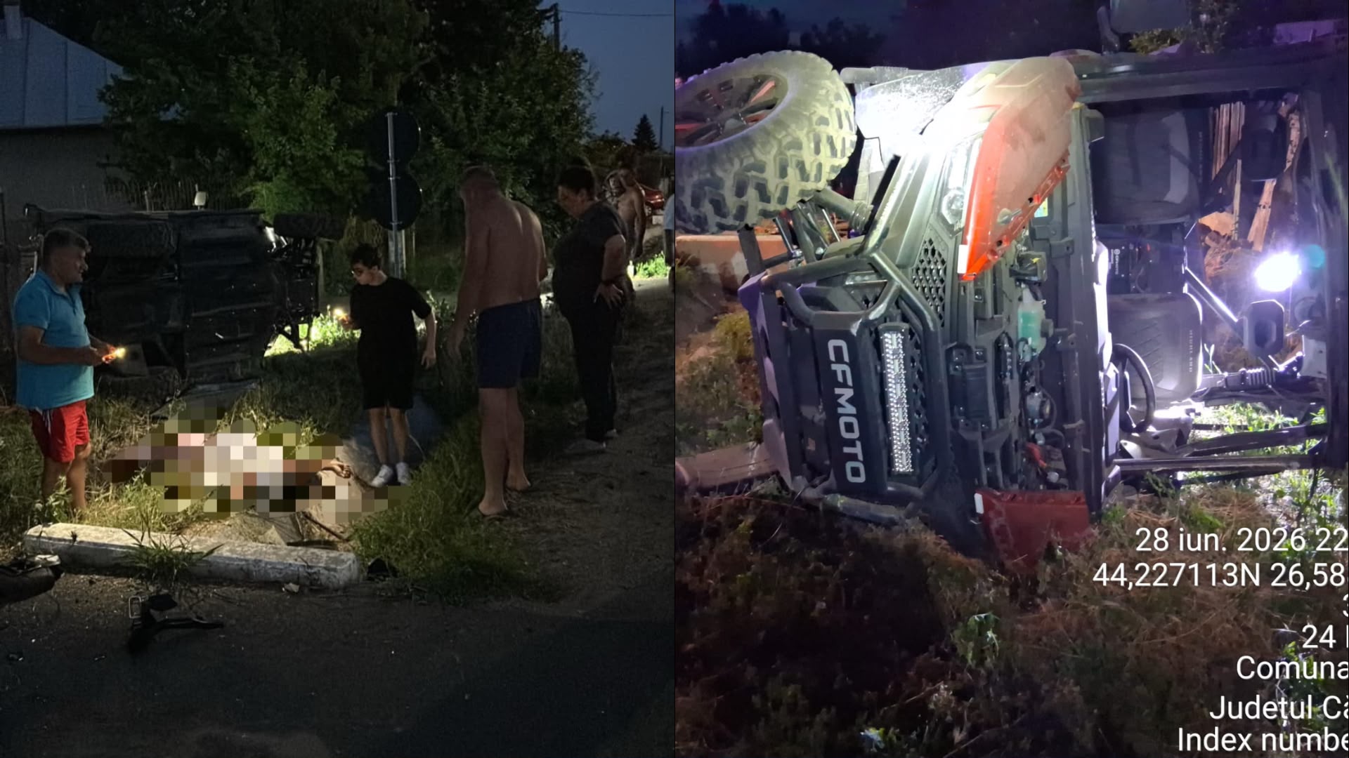Tragedie pe DJ 402, în Luica. Un bărbat a murit după ce s-a răsturnat cu un buggy